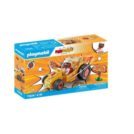 Playmobil Kart Pizza Pullback - Jucărie Mașinăță - imagine 2