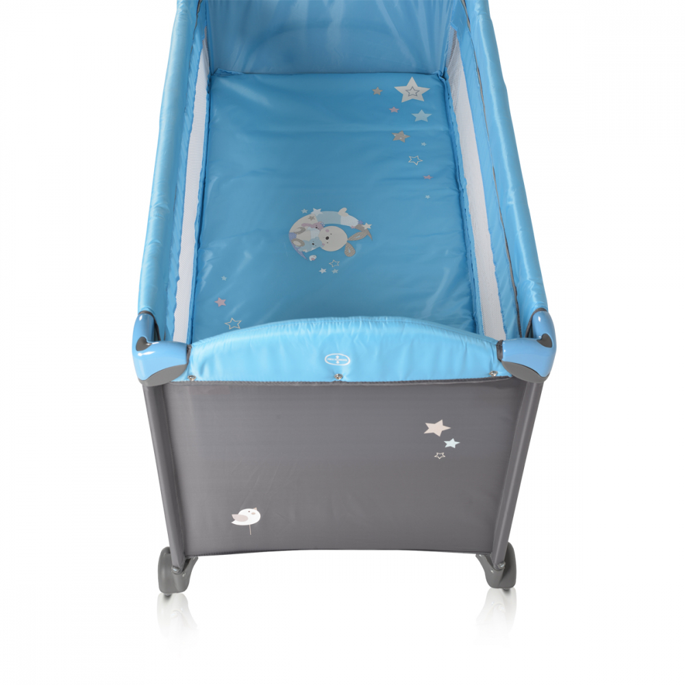 Patut Pliabil Moni Sleepy 2in1 Calatorie Blue - imagine 4
