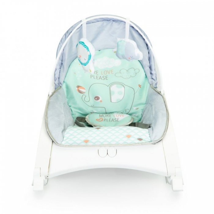 Fotoliu balansoar 3in1 Ecotoys cu vibrații - imagine 2