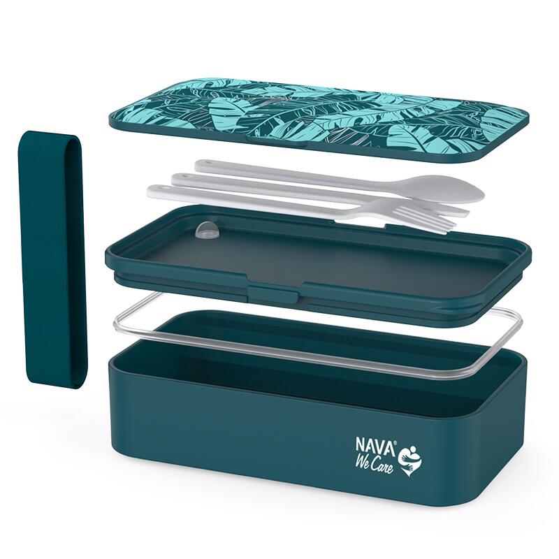 Lunchbox Nava We Care 650ml cu tacâmuri - imagine 5