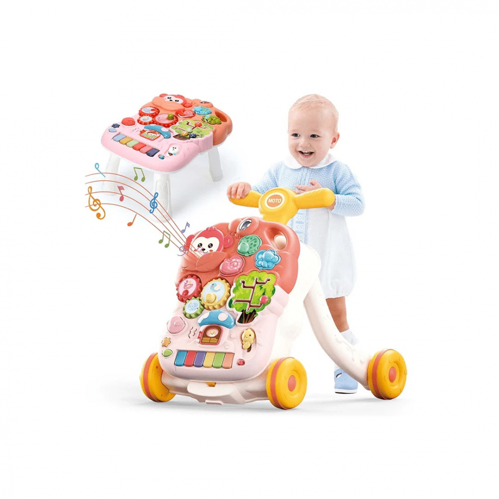 Antepremergator Malplay 2-in1 Pink | Educativ si Interactiv