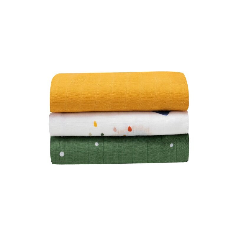 Set 3 Scutece Bambus Dino Lionelo 70x70 cm - imagine 4