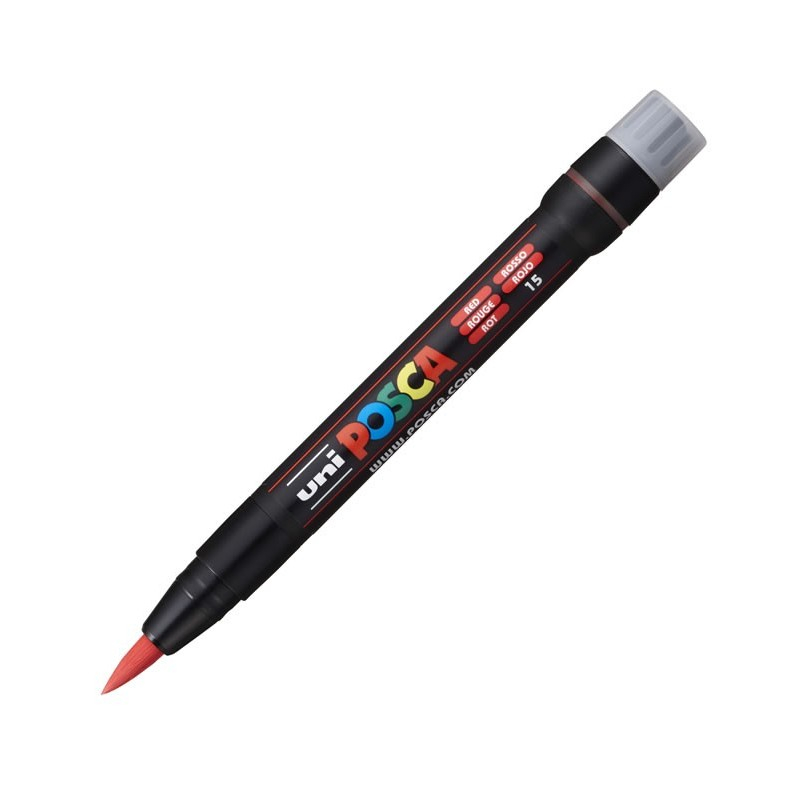 Marker Posca Brush PCF-350 Roșu