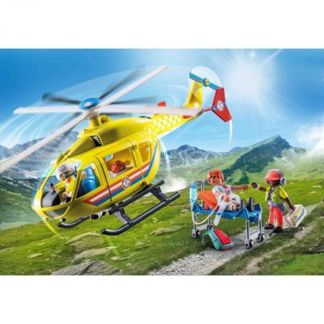 Playmobil Elicopter Salvare Galben - Jucării Copii