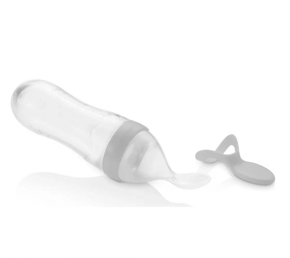 Linguriță cu rezervor BabyJem, 90 ml, Gri - imagine 2