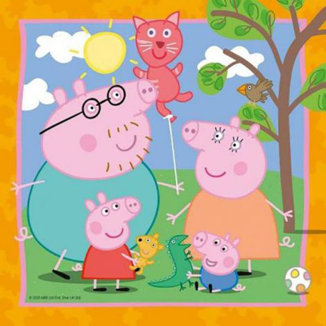 Puzzle Peppa Pig Ravensburger 3x49 piese Educativ - imagine 3