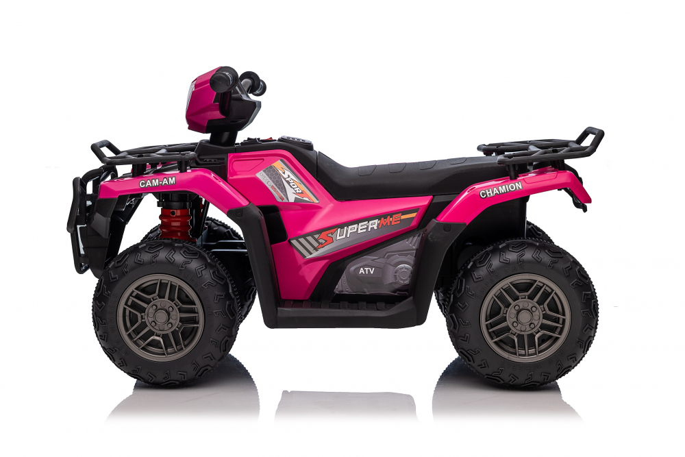 ATV Electric Nichiduta Pink 12V, Scaun Piele - imagine 7