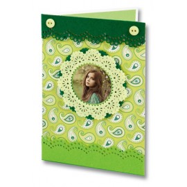 Set 6 Rame Rotunde Fetru Albastru Mix - Folia Paper - imagine 5