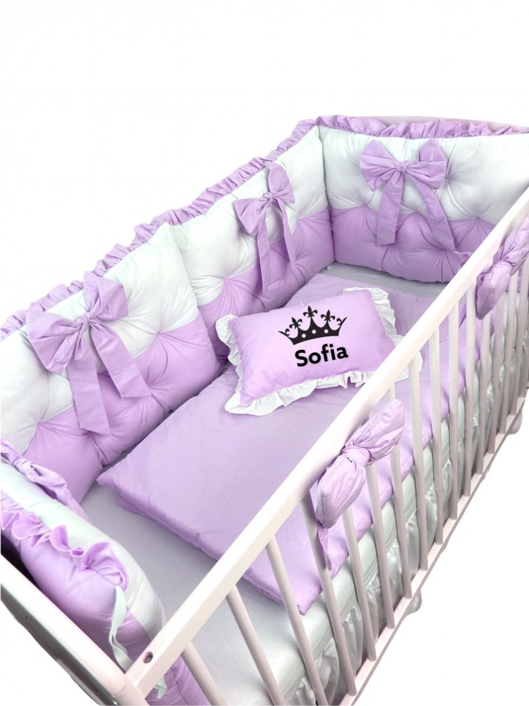 Lenjerie Pat Personalizată Bebe Deseda Roz