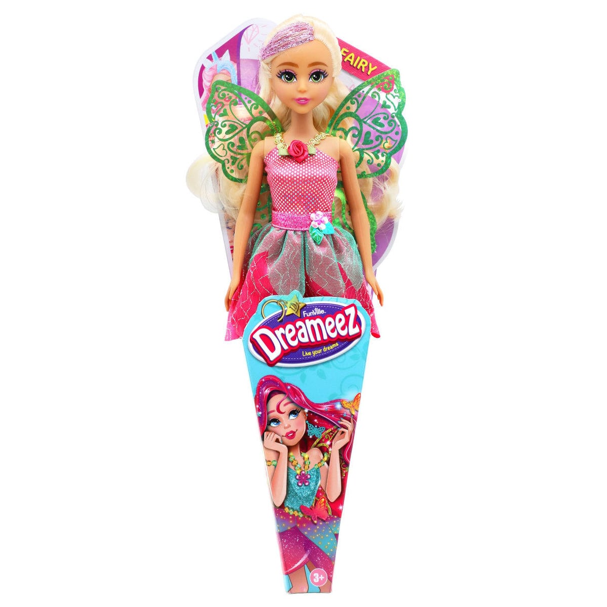 Păpușa Zână Dreameez cu Păr Blond, 29 cm
