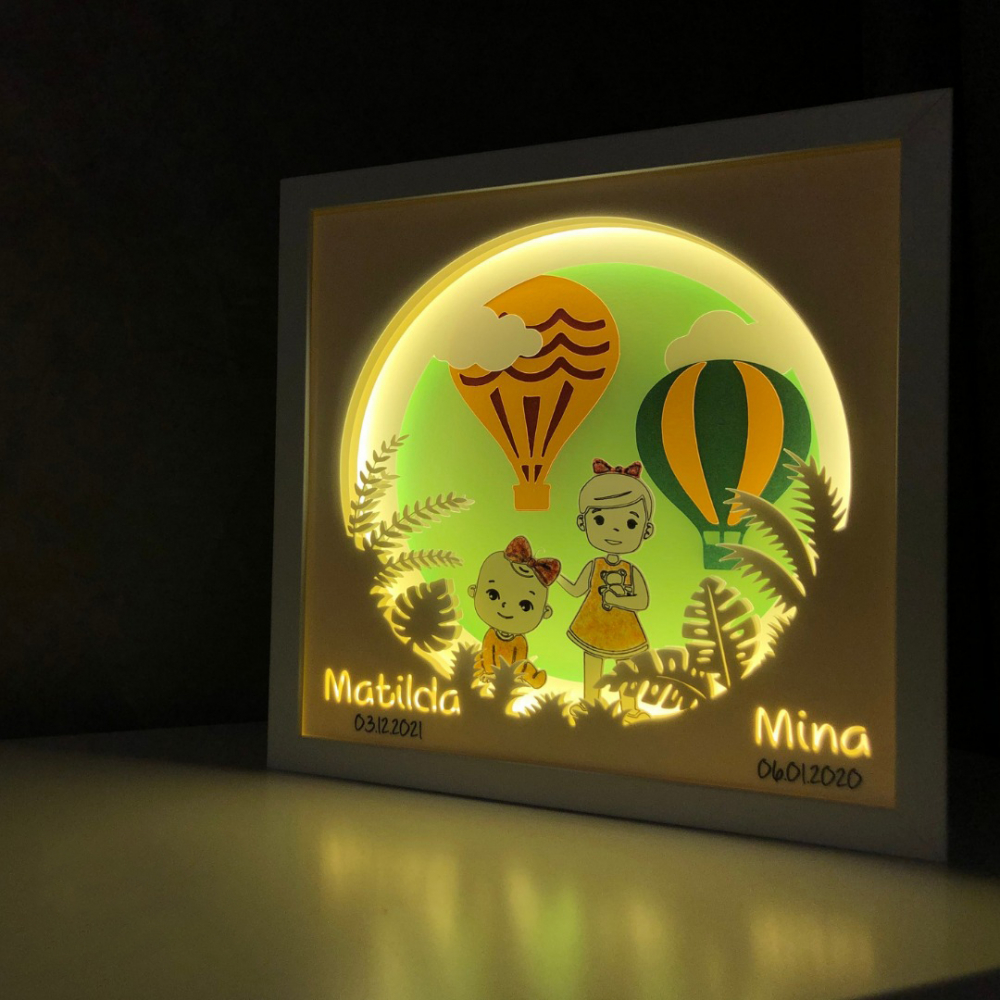 Tablou Luminos Fetita 028 Noorhandmade | Decor și Veghe
