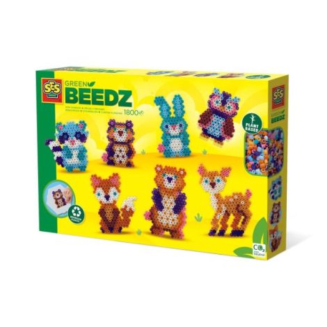 Green Beedz Animale Pădure - Set Creativ Eco Ses