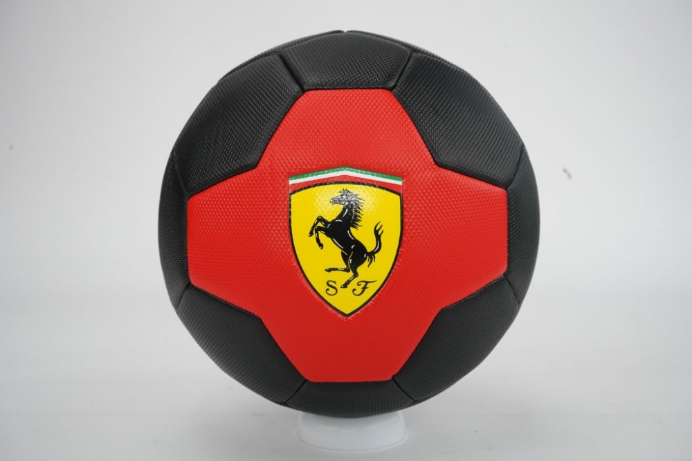 Minge Fotbal Ferrari Size 5, Rosu-Negru - imagine 3