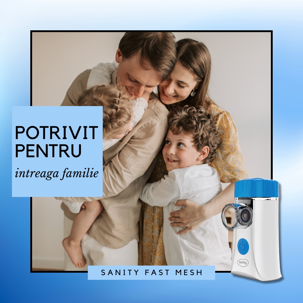 Aparat Aerosoli Sanity Fast Mesh Portabil - imagine 2