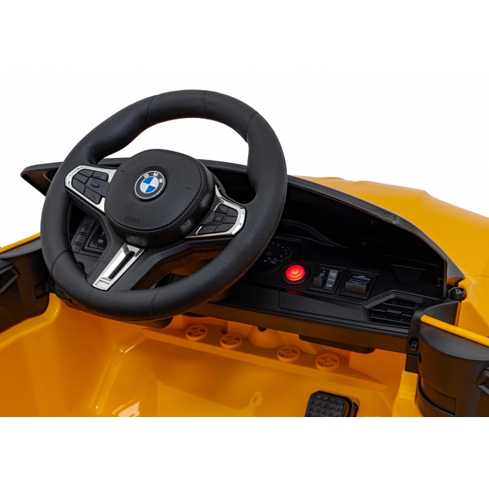 Masinuta Electrica BMW M4 Galben 70W, Telecomanda - imagine 7