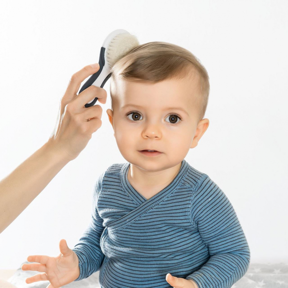 Set Perie și Pieptene Reer BabyCare Păr Natural - imagine 4