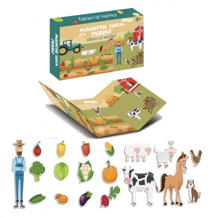 Joc Puzzle Magnetic Ferma Krista | Educativ și Interactiv