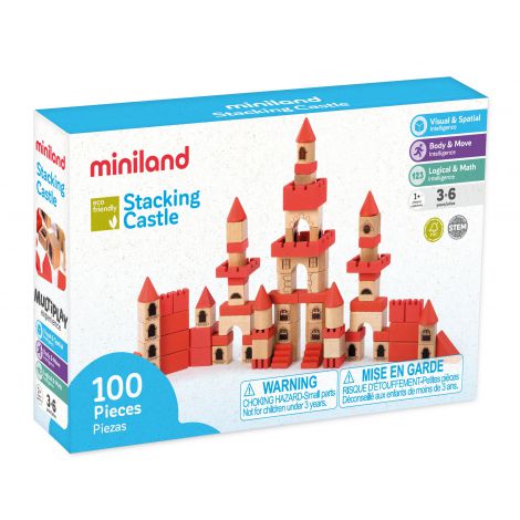 Joc constructii Castel ECO Miniland 100 piese - imagine 2