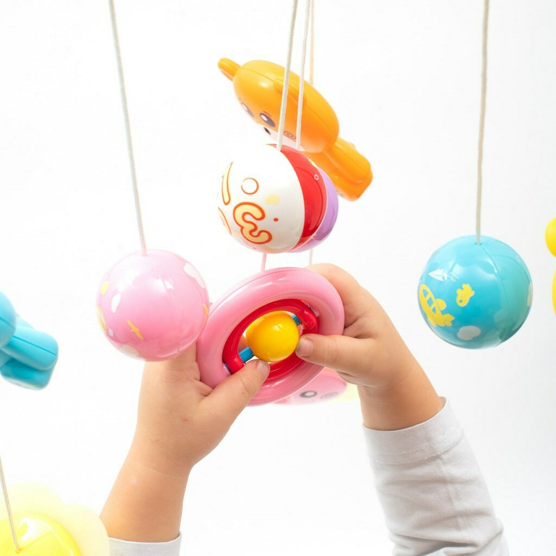 Carusel Muzical Baby Mix cu Proiecții și Sunete, Roșu - imagine 7