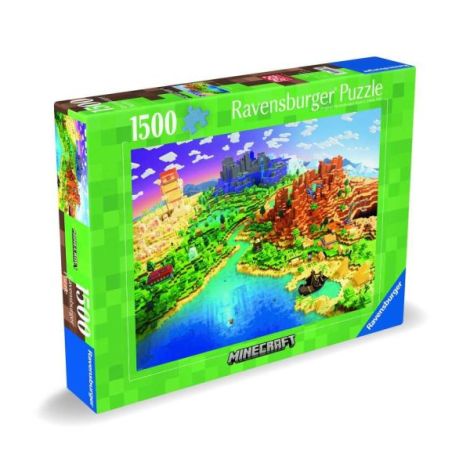 Puzzle Minecraft 1500 piese - Ravensburger - imagine 2