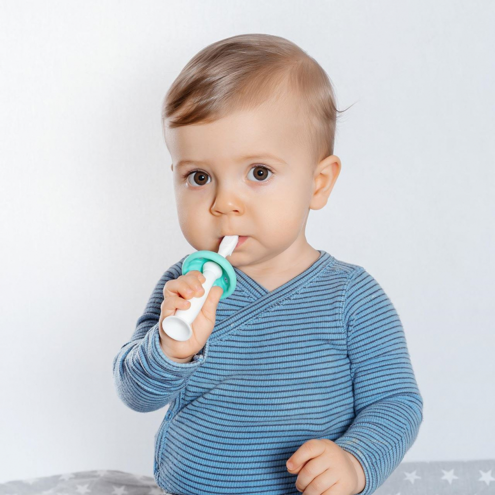 Set Periuțe Silicon BabyCare REER, Antrenament Dentiție - imagine 2
