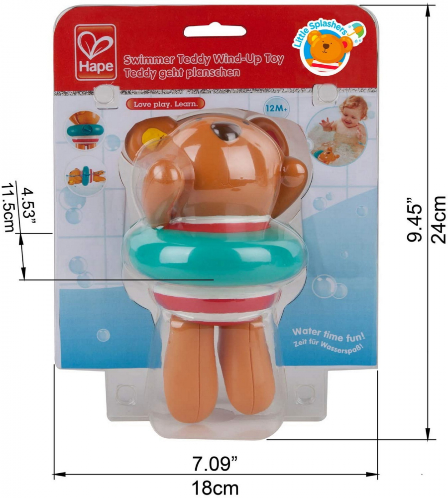 Jucarie baie Hape Teddy inotatorul vesel - imagine 6