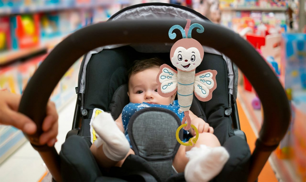Jucărie Plus Fluture BabyJem cu Vibrații Roz - imagine 6