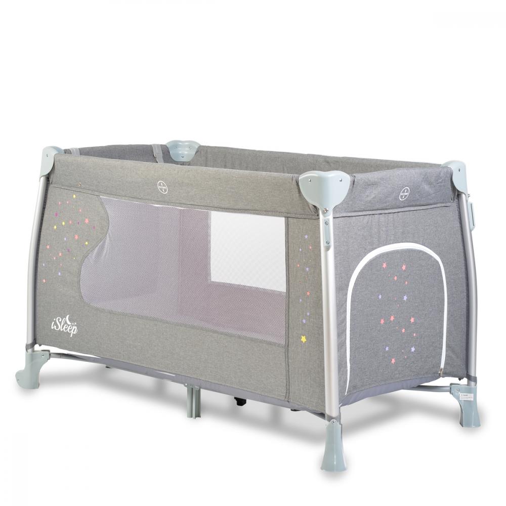Patut Cangaroo ISleep Grey 120x60 Pliabil Complet - imagine 5
