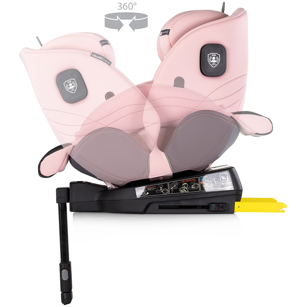 Chipolino Premium Pink Marshmallow - Scaun Auto Rotativ - imagine 7