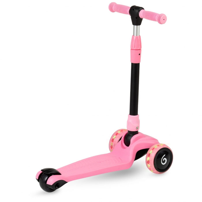 Trotineta Kidwell Jax Roz Pliabila, 3 Roti LED - imagine 8