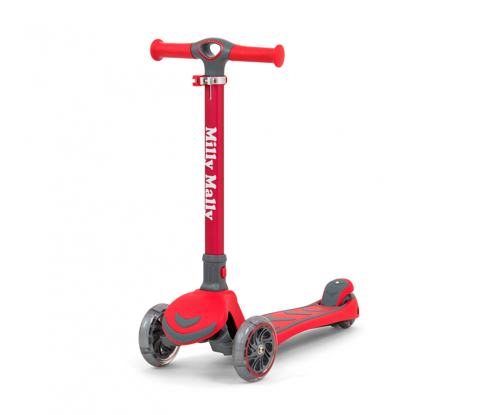 Trotineta Milly Mally Boogie Red 3 roti cu LED - imagine 6
