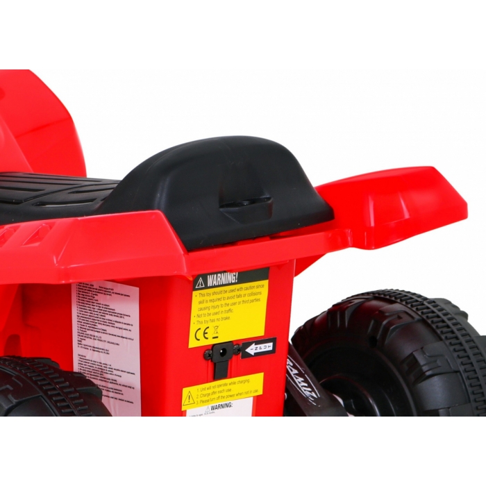 ATV Electric Ramiz Storm Rosu pentru Copii - imagine 4
