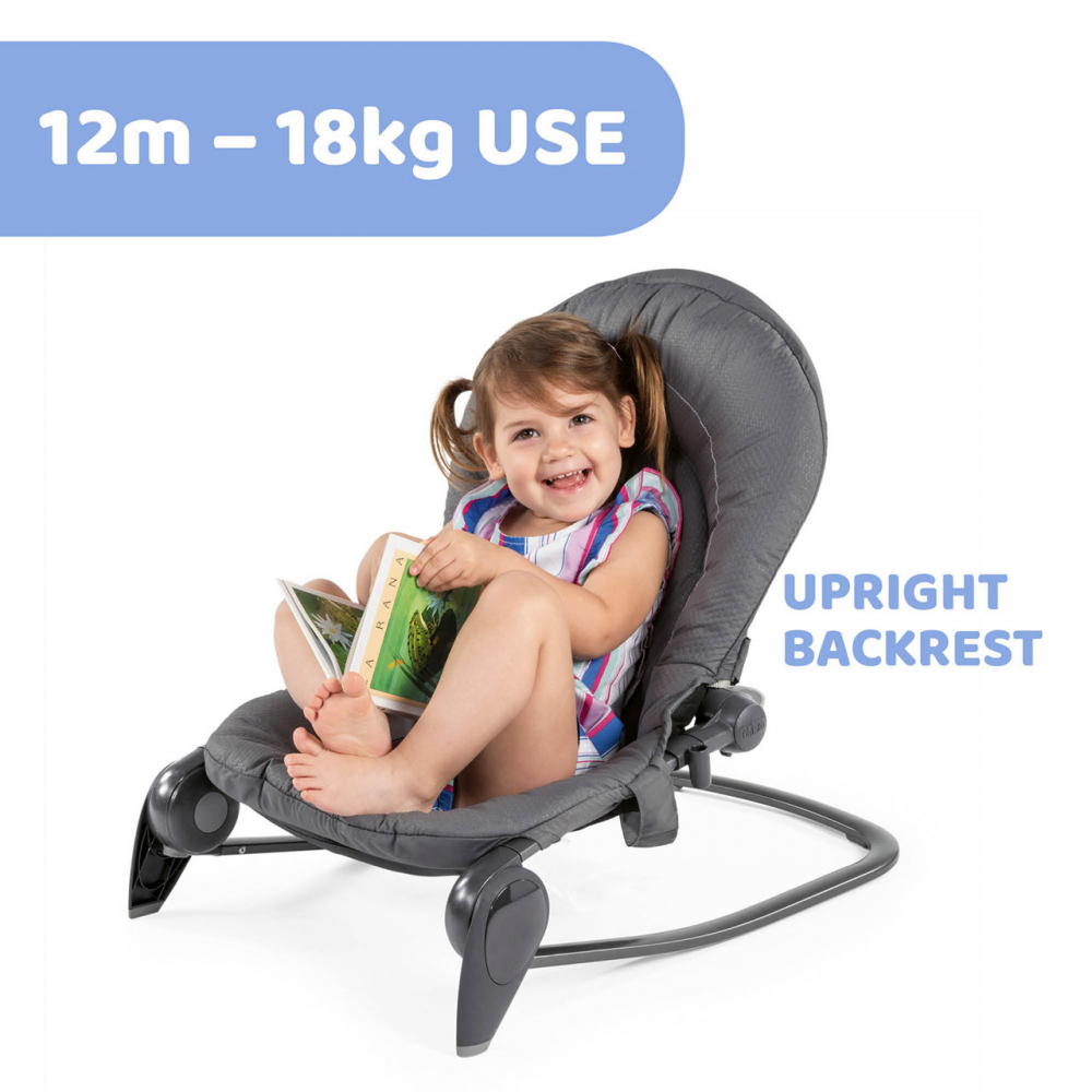 Balansoar Chicco Hoopla Moon Grey 0-12m - imagine 2