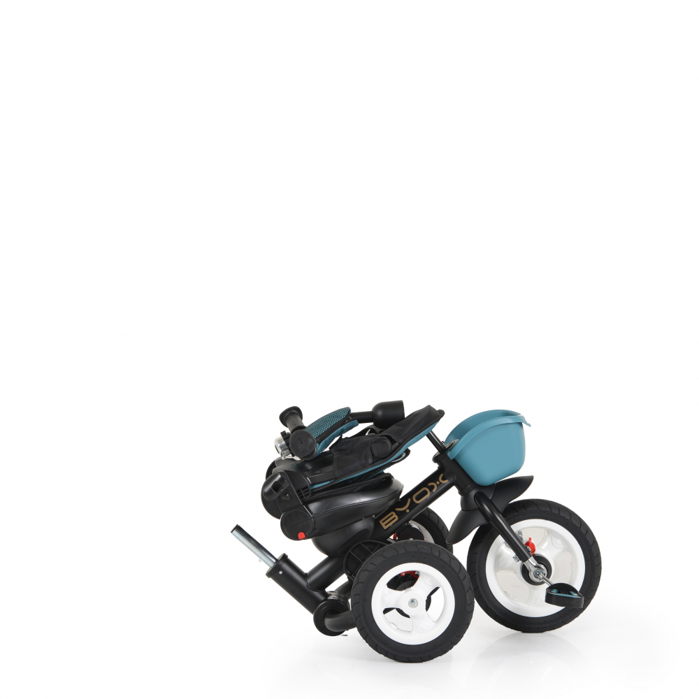 Tricicleta Byox Flexy Lux Turquoise, Pliabila - imagine 8