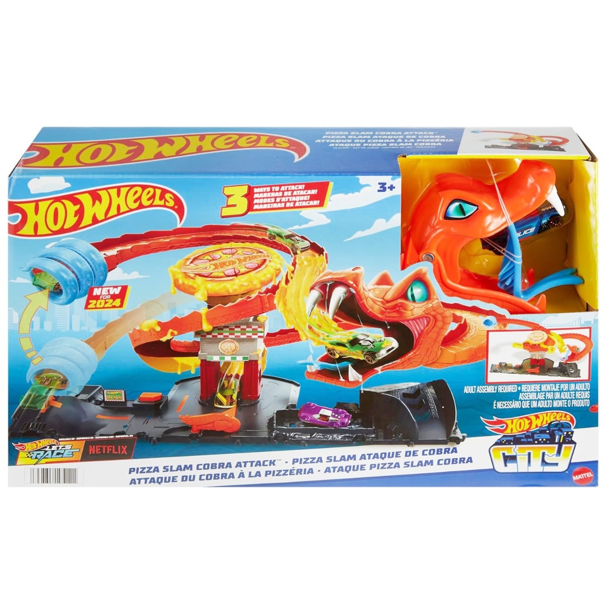 Set Hot Wheels Atacul Șarpelui Pizzerie