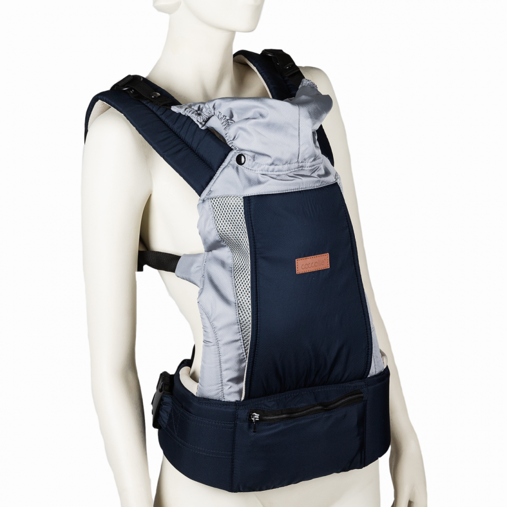 Marsupiu Ergonomic Coccolle Gemini, 2 în 1, Albastru