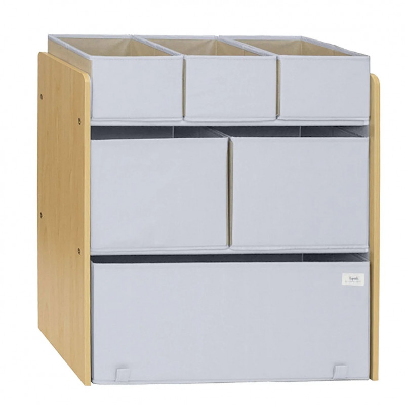 Organizator Jucării Reciclat 3 Sprouts Gri - imagine 5