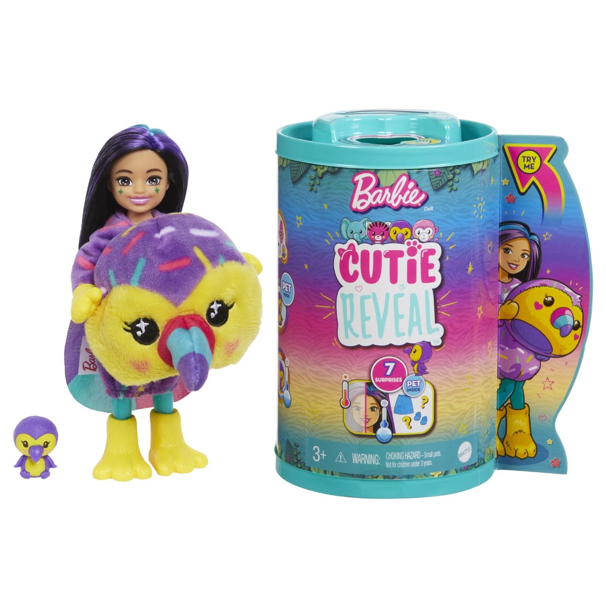 Papusa Barbie Chelsea Cutie Reveal, 7 Surprize