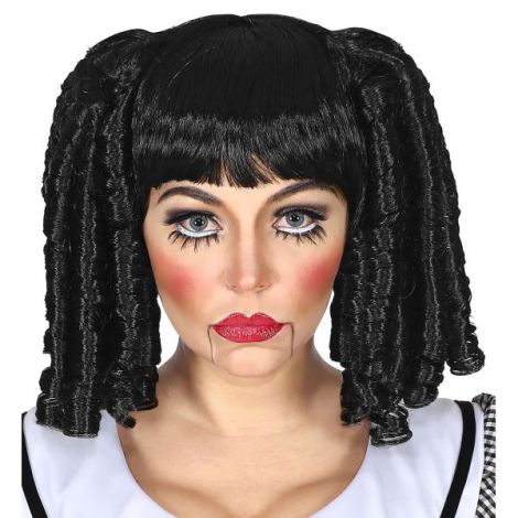 Peruca Bruneta Papușă Widmann Italia - Costume