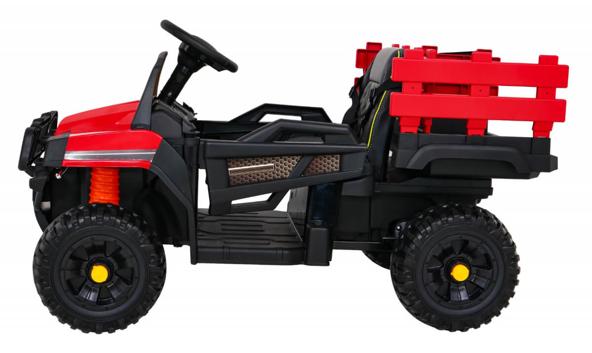Tractor Electric Farmer Pick-Up Rosu | Autokids.ro - imagine 4