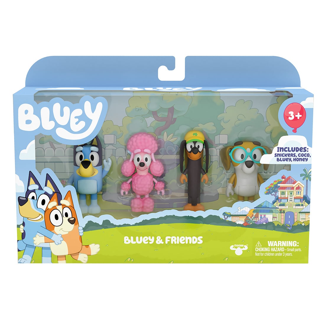 Set 4 Figurine Bluey și Prieteni, Articulate