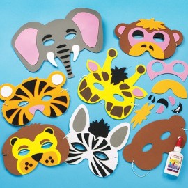 Set Măști Jungla Baker Ross | 6 Modele DIY pentru Copii