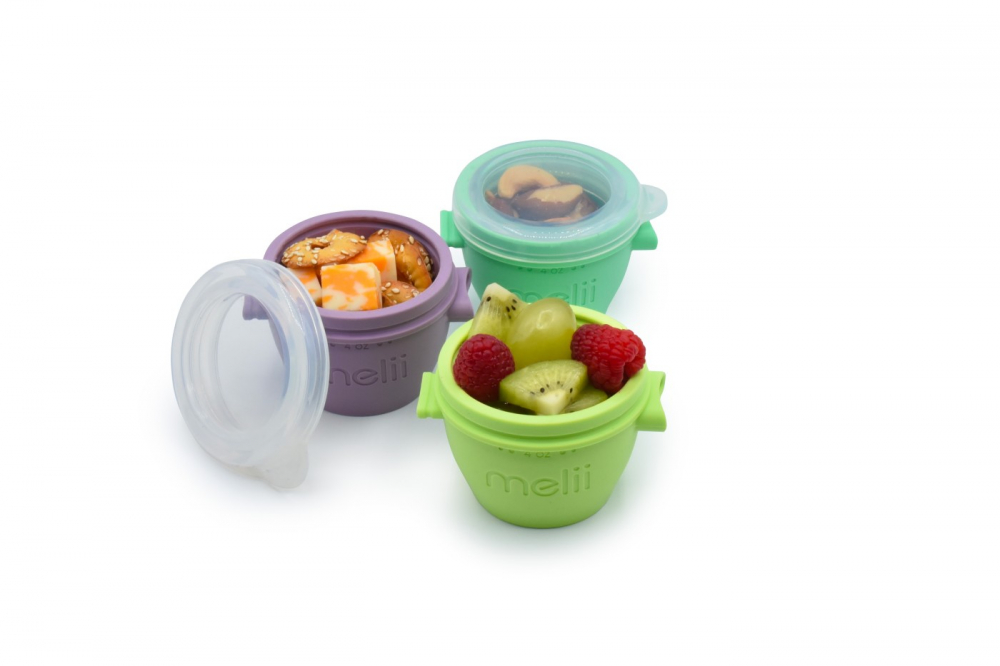 Set 4 Recipiente Silicon Melii SnapGo, 4x177ml - imagine 3