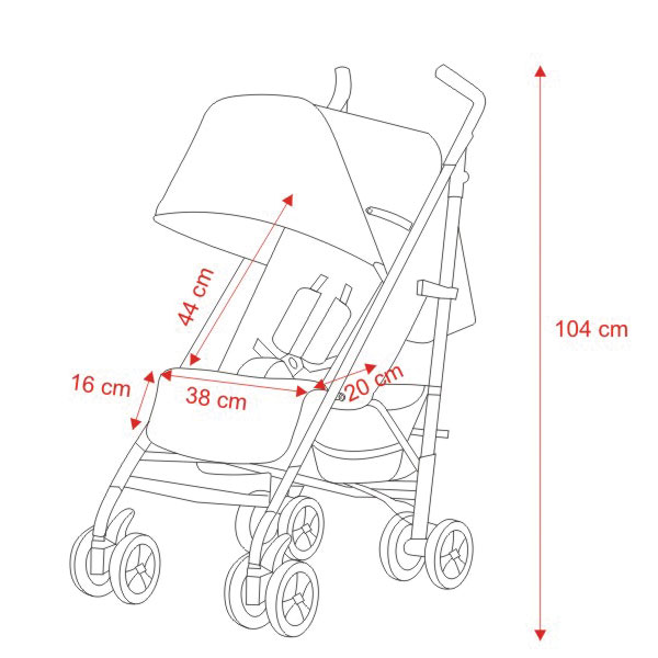 Carucior Sport Coletto Camino Bej, Cadru Aluminiu - imagine 5