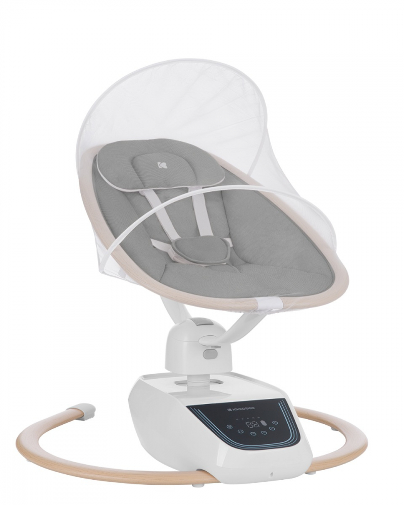 Leagan Electric KikkaBoo BeeMoove Grey cu Telecomanda
