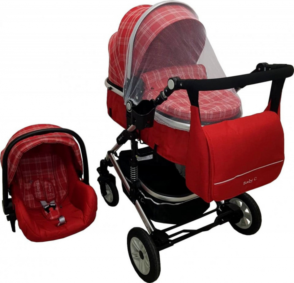 Baby Care Pro 531 Carucior 3-in-1 Rosu - imagine 4