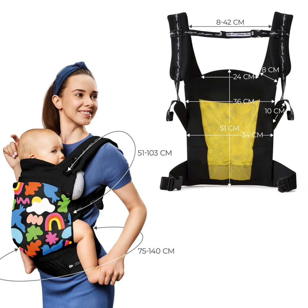 Marsupiu Kinderkraft Huggy - Confort și Siguranță - imagine 3