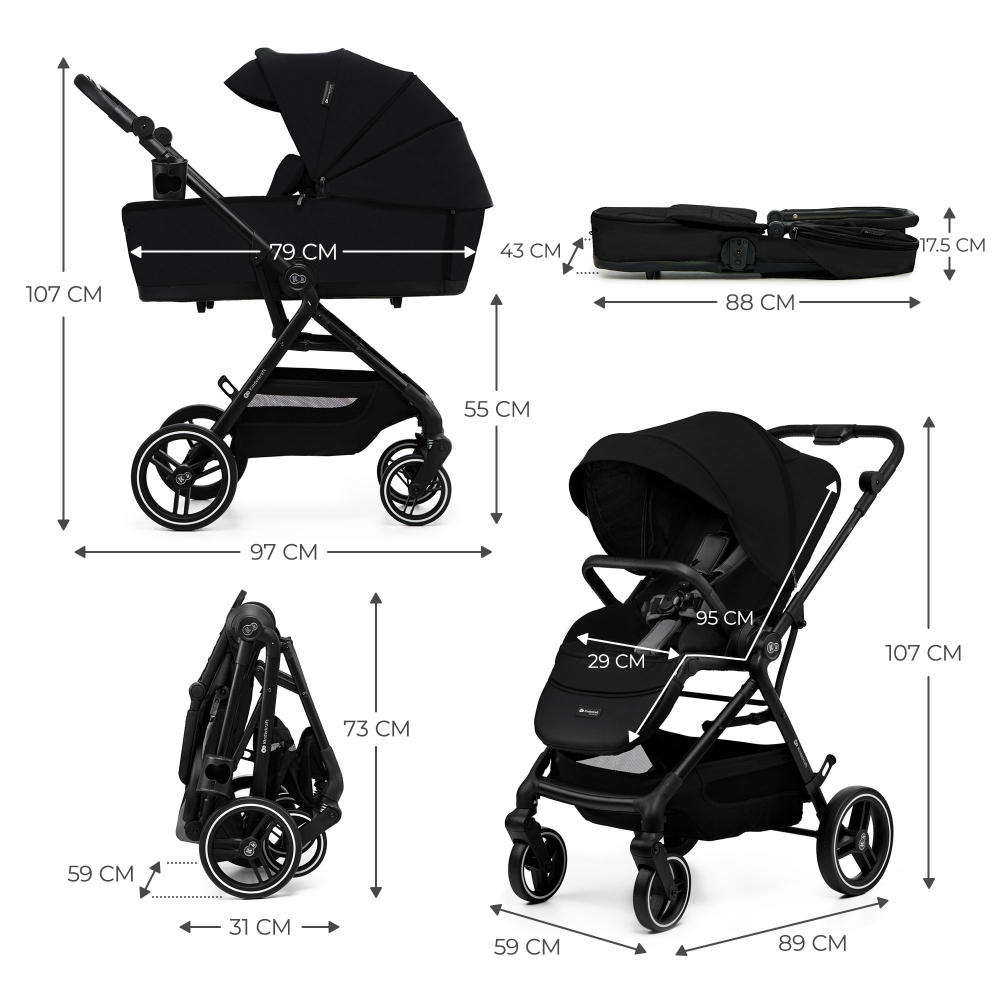 Kinderkraft Yoxi 3in1 Carucior Aluminiu 0-22kg - imagine 9