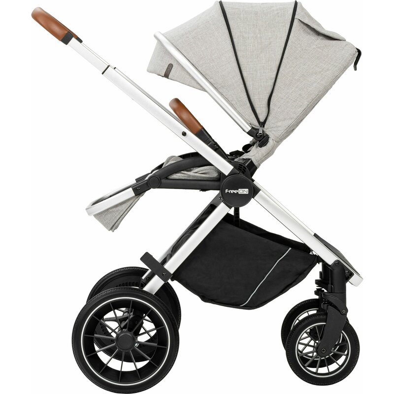 Carucior 3 in 1 FreeON Joy Reversibil, Aluminiu - imagine 2