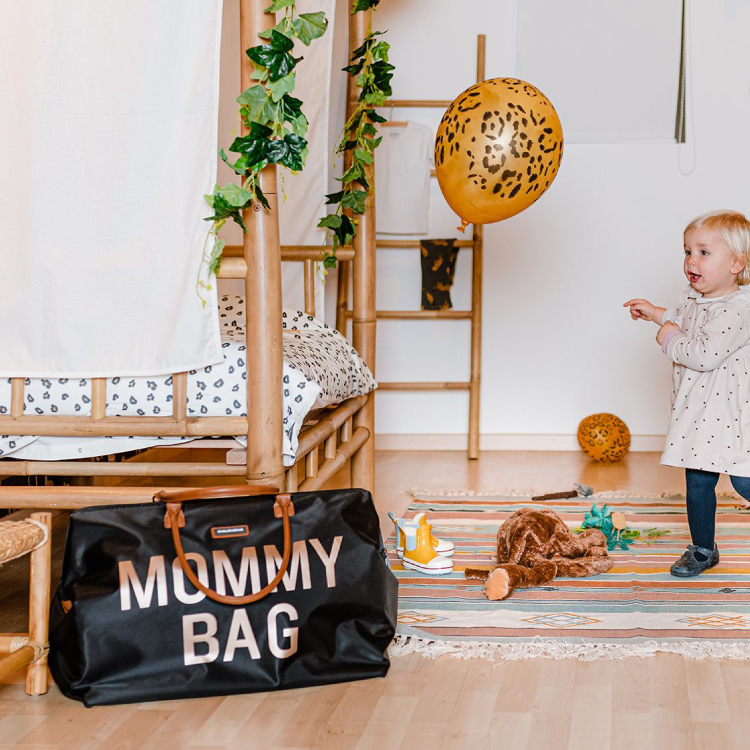 Geanta de infasat Mommy Bag Negru | Childhome - imagine 5